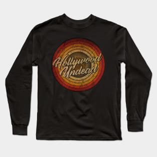 arjunthemaniac,circle retro faded Hollywood Undead Long Sleeve T-Shirt